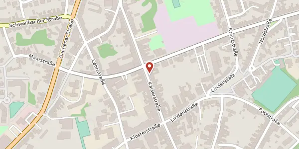 Karte der Umgebung von Kaiserstr. 78, 52146 Würselen