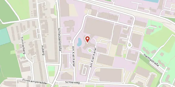 Karte der Umgebung von Am Kiel-Kanal 1, 24106 Kiel