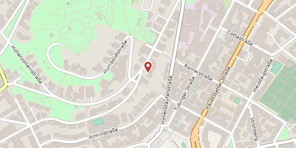 Karte der Umgebung von Mörikestraße 19, 70178 Stuttgart
