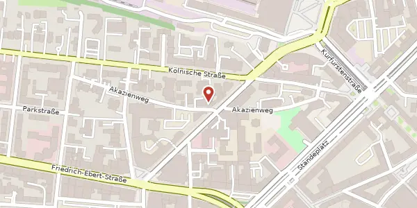 Karte der Umgebung von Akazienweg 20, 34117 Kassel