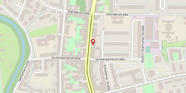 Karte der Umgebung von Magdeburger Allee 80, 99086 Erfurt