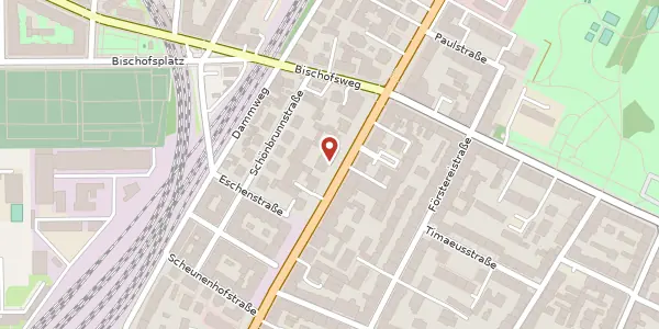 Karte der Umgebung von Königsbrücker Straße 49, 01099 Dresden