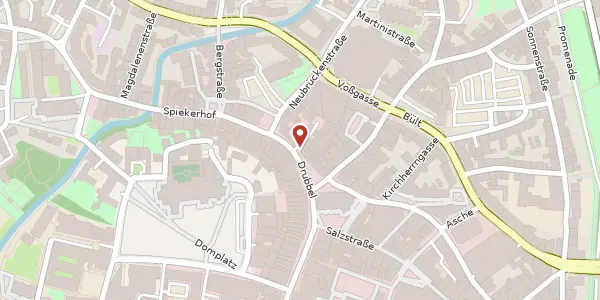 Karte der Umgebung von Roggenmarkt 14, 48143 Münster