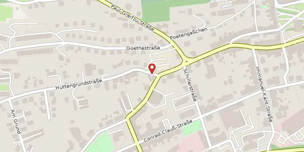 Karte der Umgebung von Hüttengrundstraße 1, 09337 Hohenstein-Ernstthal