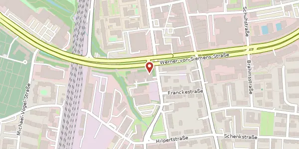Karte der Umgebung von Nägelsbachstr. 49a, 91052 Erlangen