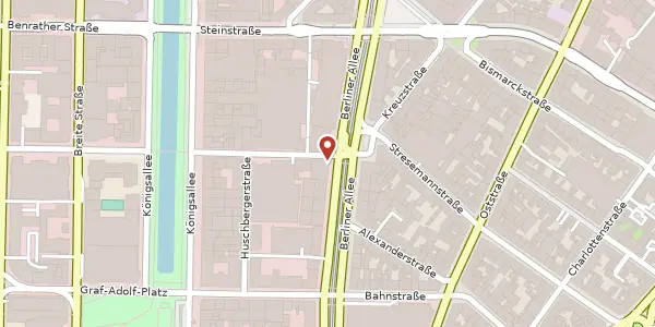 Karte der Umgebung von Berliner Allee 41, 40212 Düsseldorf