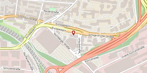 Karte der Umgebung von Schweinfurter Str. 28, 97076 Würzburg
