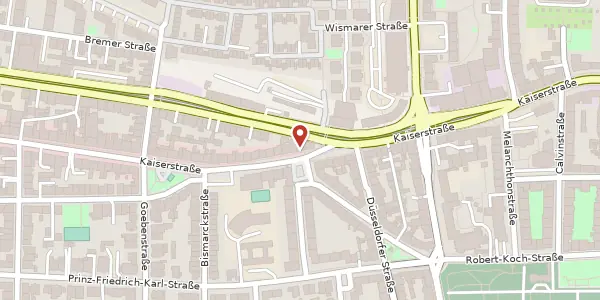 Karte der Umgebung von Kaiserstr. 126, 44135 Dortmund