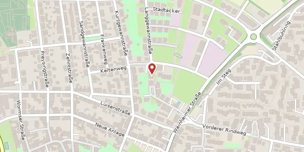 Karte der Umgebung von Langgewannstraße 13e, 68526 Ladenburg