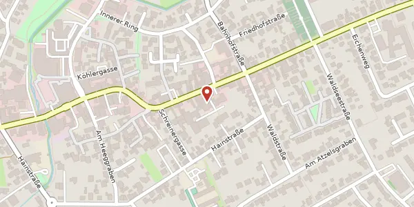 Karte der Umgebung von Hauptstraße 79 a, 63486 Bruchköbel