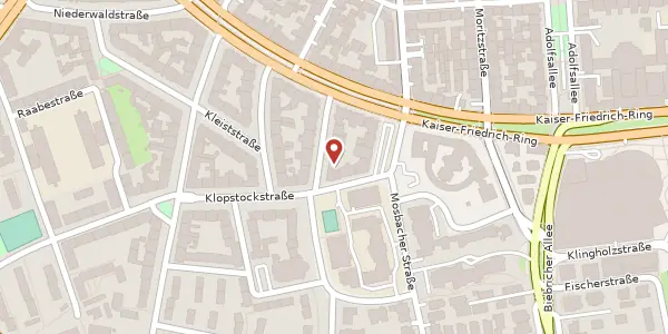 Karte der Umgebung von Schenkendorfstr. 8, 65187 Wiesbaden