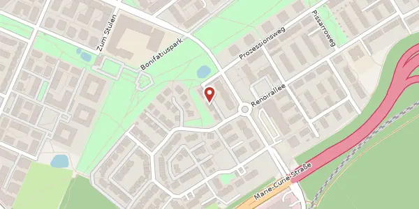Karte der Umgebung von Am Bonifatiusbrunnen 227, 60438 Frankfurt