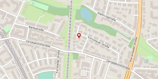 Karte der Umgebung von Komotauer Str. 11, 90480 Nürnberg
