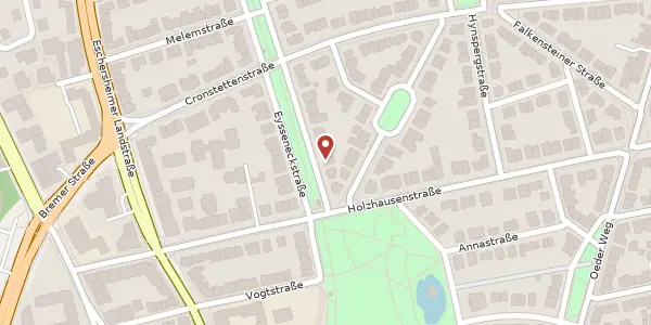 Karte der Umgebung von Eysseneckstr. 6, 60322 Frankfurt