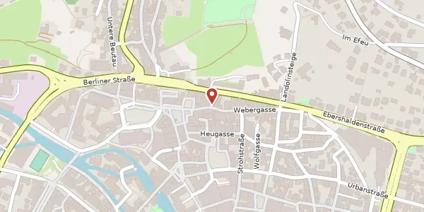 Karte der Umgebung von Webergasse 3, 73728 Esslingen