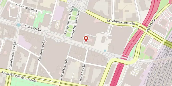 Karte der Umgebung von Königstr. 49, 47051 Duisburg