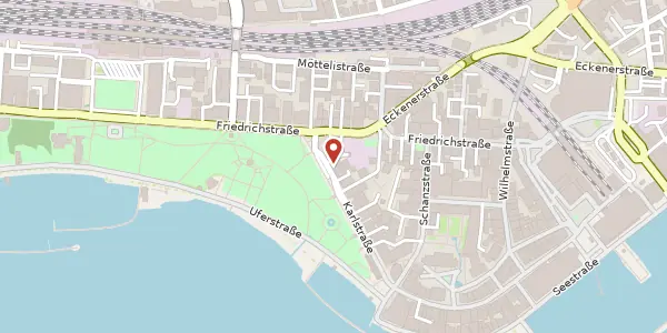 Karte der Umgebung von Karlstraße 3, 88045 Friedrichshafen