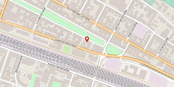 Karte der Umgebung von Königswarterstr. 77, 90762 Fürth