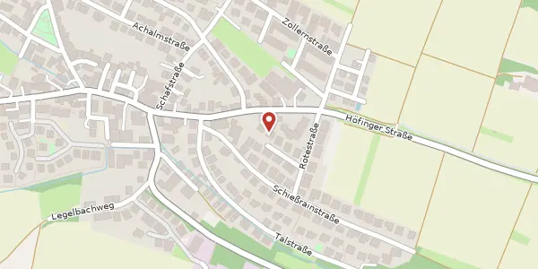 Karte der Umgebung von Neuffenstraße 14, 71229 Leonberg