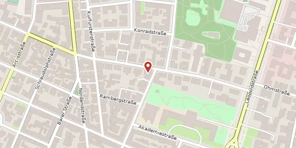 Karte der Umgebung von Türkenstr. 103, 80799 München