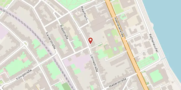 Karte der Umgebung von Lennestr. 27, 53113 Bonn