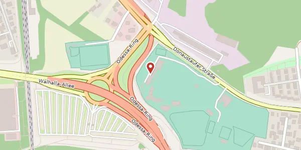 Karte der Umgebung von Donaustaufer Straße 256, 93055 Regensburg