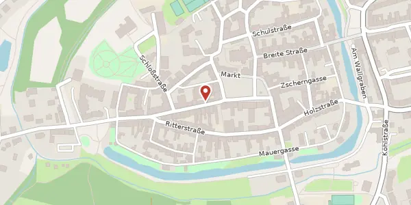 Karte der Umgebung von Hallesche Straße 6, 04509 Delitzsch