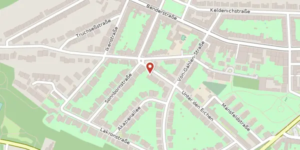 Karte der Umgebung von Unter den Eichen 108, 40625 Düsseldorf