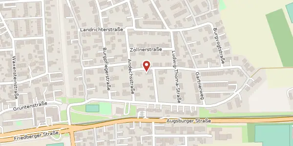 Karte der Umgebung von Altbayernstr. 8, 86316 Friedberg