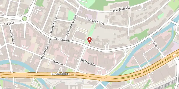 Karte der Umgebung von Hofkamp 131, 42103 Wuppertal