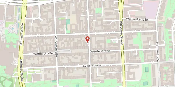 Karte der Umgebung von Marienstraße 38, 76137 Karlsruhe