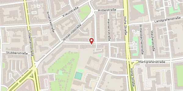 Karte der Umgebung von Querstr. 14, 44139 Dortmund