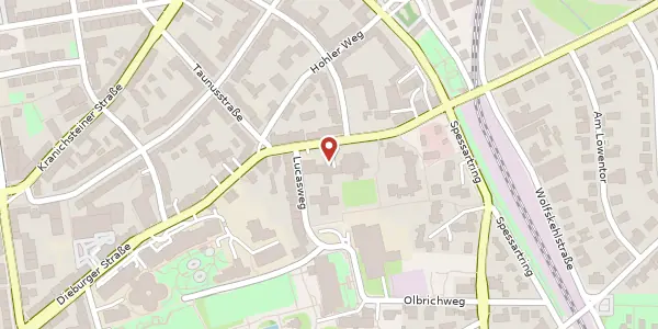 Karte der Umgebung von Dieburger Str. 75, 64287 Darmstadt