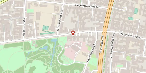 Karte der Umgebung von Kreuzbergstraße 72, 10965 Berlin