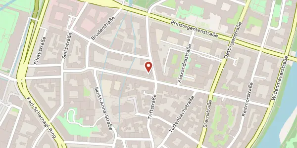 Karte der Umgebung von Liebigstr. 21, 80538 München