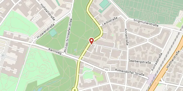 Karte der Umgebung von Martin-Luther-Str. 3, 97072 Würzburg