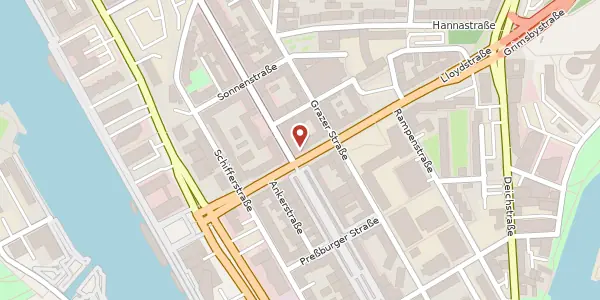 Karte der Umgebung von Lloydstr. 34, 27568 Bremerhaven