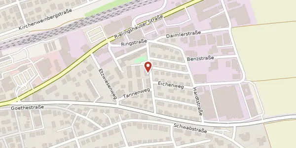 Karte der Umgebung von Krummenäckerstraße 11, 71672 Marbach