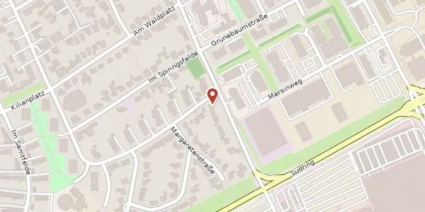 Karte der Umgebung von Husener Str. 98, 33098 Paderborn