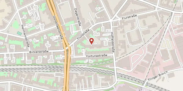Karte der Umgebung von Flurstr. 11 B, 40235 Düsseldorf