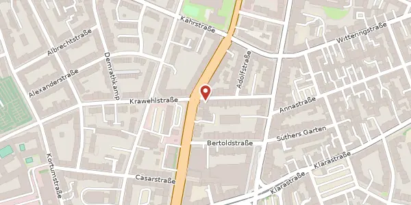 Karte der Umgebung von Krawehlstr. 21, 45130 Essen