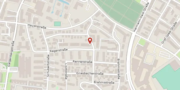 Karte der Umgebung von Regerstraße 63, 93053 Regensburg