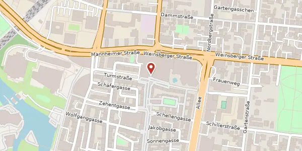 Karte der Umgebung von Berliner Platz 12, 74072 Heilbronn