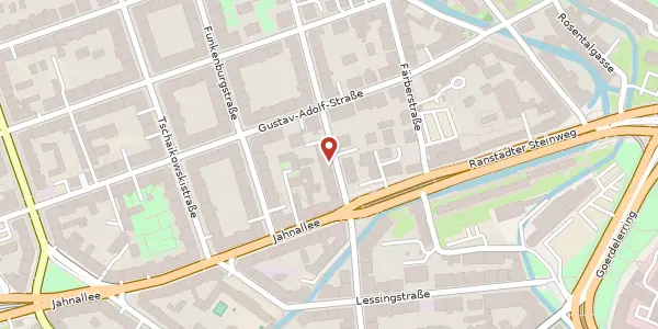 Karte der Umgebung von Leibnizstraße 5, 04105 Leipzig