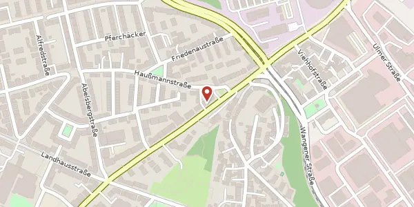 Karte der Umgebung von Talstraße 77, 70188 Stuttgart
