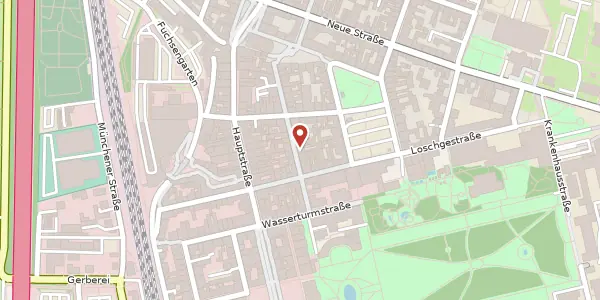 Karte der Umgebung von Schiffstraße 8, 91054 Erlangen