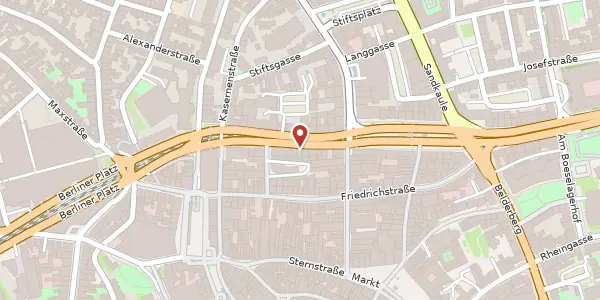 Karte der Umgebung von Oxfordstr. 13, 53111 Bonn