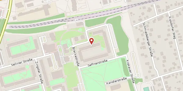 Karte der Umgebung von Brackestraße 27, 04207 Leipzig