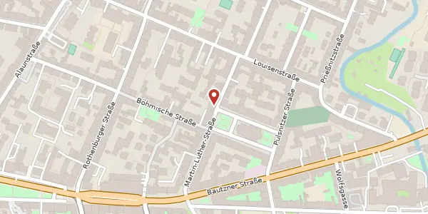 Karte der Umgebung von Martin-Luther-Straße 23, 01099 Dresden