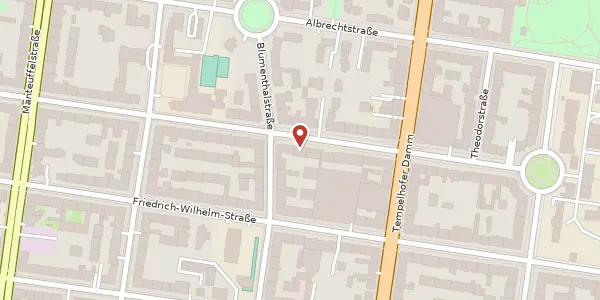 Karte der Umgebung von Kaiserin-Augusta-Straße 74, 12103 Berlin